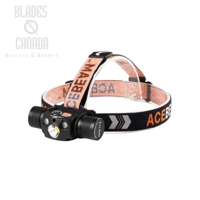(image for) Acebeam H30 Headlamp w/ Red and UV - 4000 Lumens Cool White